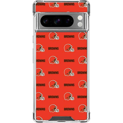 NFL Cleveland Browns Blitz Series Google Pixel 8 Pro Clear Case